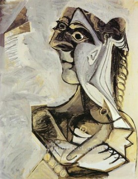 Famous Abstract Painting - Femme assise Jacqueline 1971 Cubism